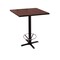 Holland Bar Stool Co 36" 211 Black Table, 30" x 30" Square Top, Foot Ring 211-2236BW30SQFTRG - alternate 2